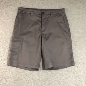 Pga Tour Shorts‎ Mens 32 Gray Golf Chino Preppy Dad Flat Classic Activewear 10"